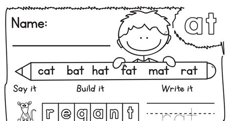 freebie    build  write itpdf cvc words kindergarten