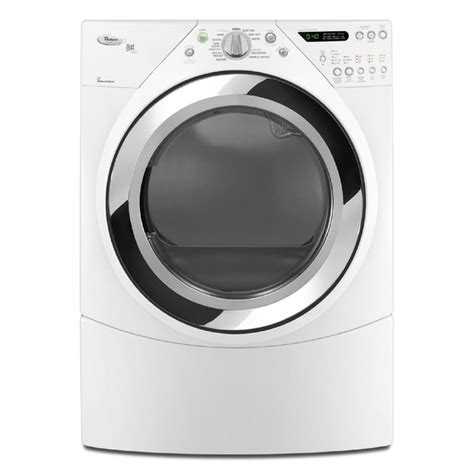 shop whirlpool duet  cu ft stackable gas dryer  steam cycle white  lowescom