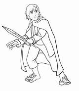 Hobbit Frodo Baggins Bilbo Herr Ringe Ausmalbild Ausdrucken Supercoloring Kostenlos sketch template