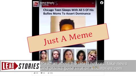 Fact Check Teen Did Not Sleep With His Bullies Mothers To Assert