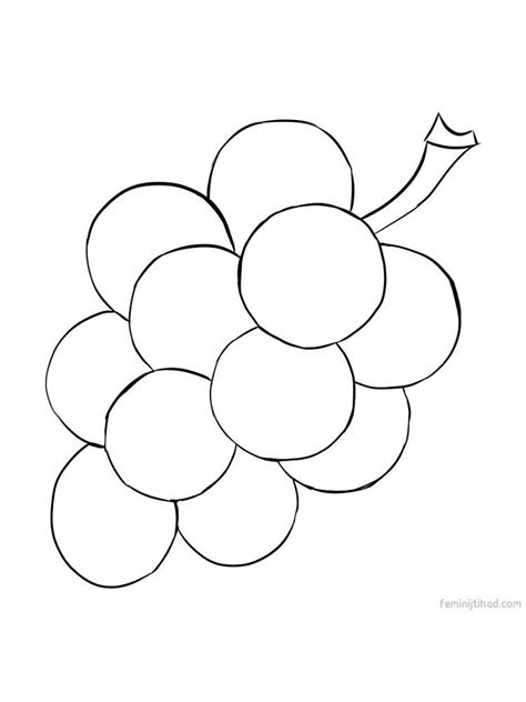 grapes coloring pages printable tobiastusnyder