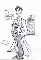 Tennant David Doctor Who Deviantart sketch template