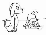 Coloring Dogs Two Coloringcrew Pages sketch template