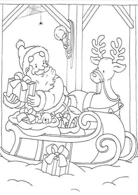 printable santa coloring pages  kids tulamama