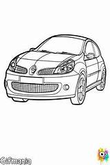 Coches Clio Renault Coloring Pages sketch template