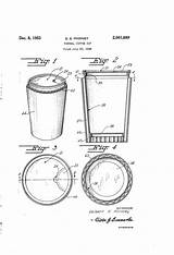 Patent Patents Cup Coffee Drawing Thermal sketch template