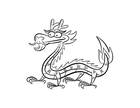 chinese dragon coloring page coloring home