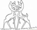Bambi Faline Coloring Pages Getcolorings Coloringpages101 Color sketch template