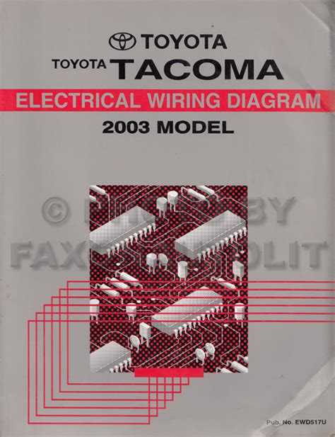 toyota tacoma pickup wiring diagram manual
