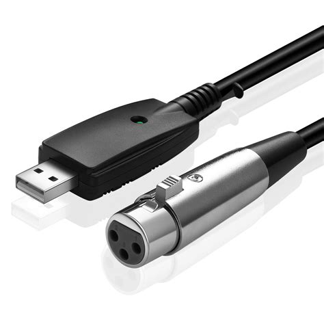 xlr  usb audio cable instrument microphone  usb interface converter adapter  ebay