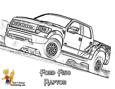 ford mud trucks coloring pages