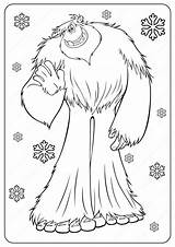 Yeti Bigfoot Sasquatch Printables Coloringhome Popular Coloringoo sketch template