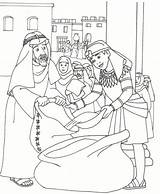 Coloring Pages Joseph Egypt Bible Brothers Story Sunday School Activities God Preschool Him Azcoloring Dreams sketch template