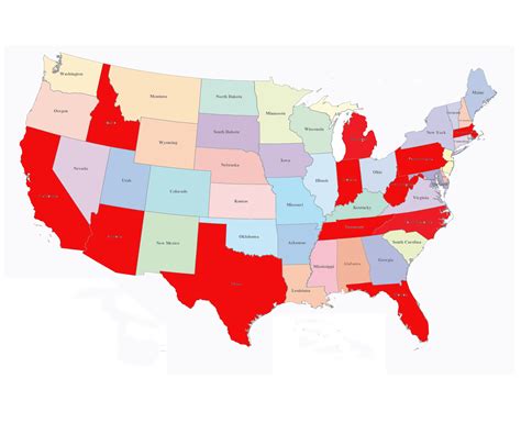 solved usa   map  state names  state editable