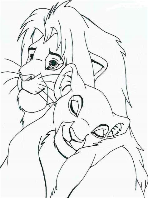 coloring pages disney lion king   quality file