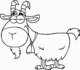 Coloring Goat Pages Printable Kids sketch template