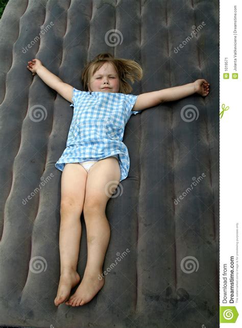 Laying Girl Stock Image Image Of Blond Warm Sleepy