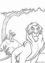 Scar Simba Roi Colorat Kleurplaten Kleurplaat Planse P18 Mufasa Leeuwenkoning Lionking Joue Mauvais Libri Rei Mewarna Kertas Tulamama Primiiani Leao sketch template