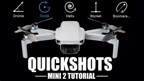 dji mini  modos quickshot explicados tutorial en espanol youtube