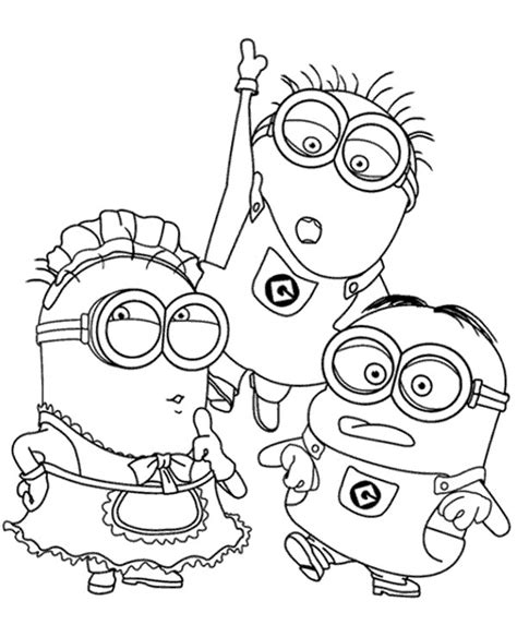 top  ideas  girl minions coloring pages  coloring