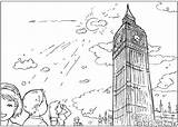 Londra Torre sketch template