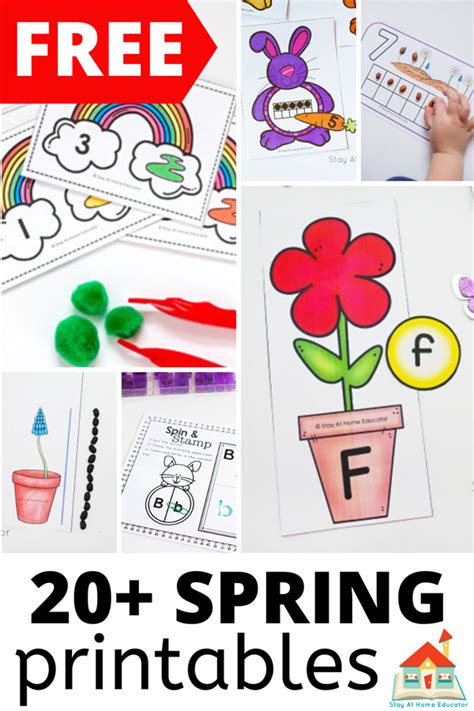 printable spring activities  preschoolers  printable