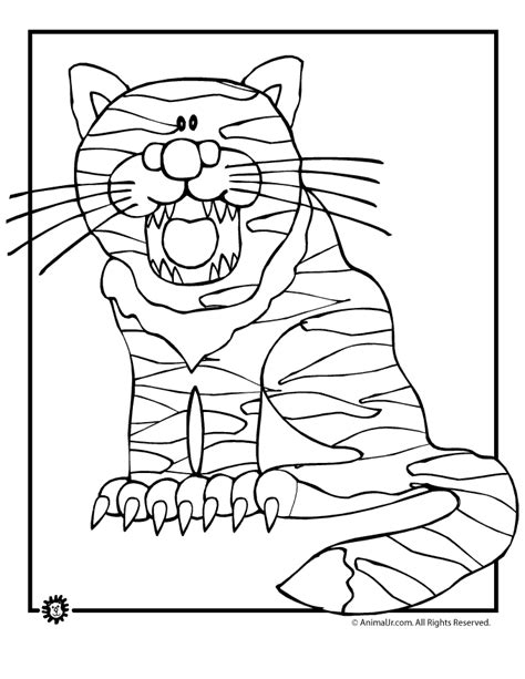 cute tiger cub coloring page woo jr kids activities