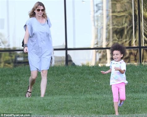 Grey S Anatomy Star Ellen Pompeo Chases After Energetic Daughter Stella