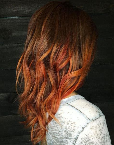 40 fresh trendy ideas for copper hair color orange ombre hair hair