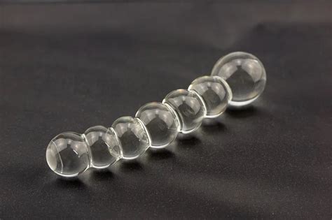 Pyrex Crystal Glass Anal Beads Butt Plug Dildo Sex Toys In Anal Sex