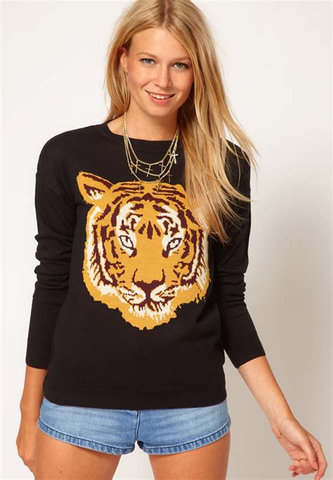 asos tiger sweater whats haute