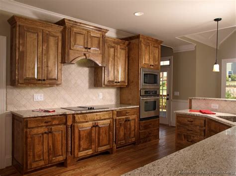 pictures  kitchens traditional medium wood cabinets