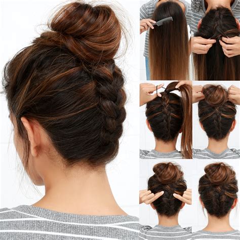 lulus how to reverse braided bun hair tutorial fashion blog