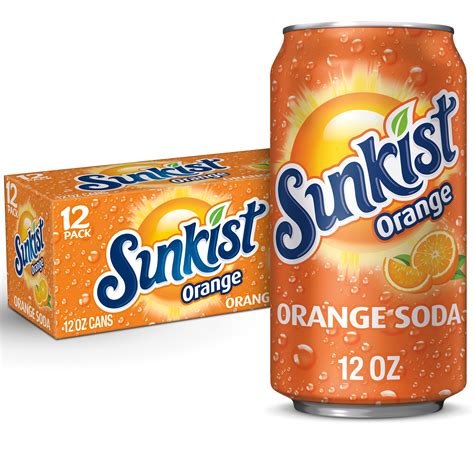 sunkist orange soda  fl oz cans  pack walmartcom walmartcom