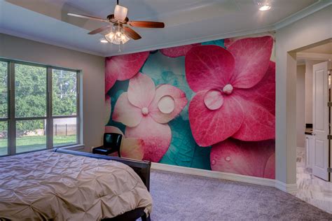 spa pink flowers print  wallpaper