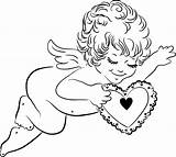 Cherub Line Drawing Paintingvalley Coloring Book sketch template