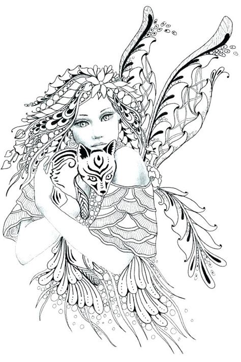 printable fairy coloring pages  getdrawings