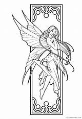 Fantasy Coloring Pages Coloring4free Fairy Related Posts sketch template
