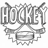 Eishockey sketch template