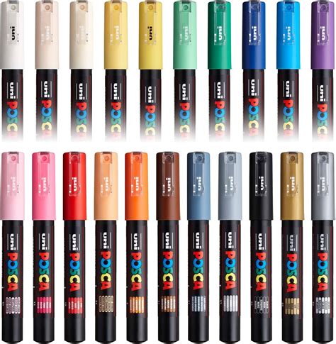 posca paint art marker pens set   colours pc  amazonae