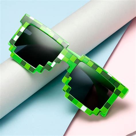 Gags Mosaic Sunglasses Trick Toy Thug Life Glasses Deal With It Glasses