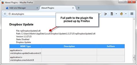 remove  dropbox update plugin  firefox ghacks tech news