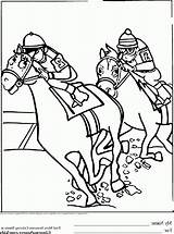 Coloring Horse Race Pages Popular Coloringhome Comments sketch template