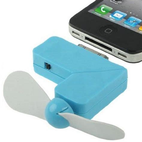 portable mini blue dock cooling fan   ipad ipod touch ipad