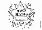 Birthday Happy Coloring Pages Printable sketch template