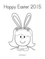 Coloring Easter Hoppy Girl Anchor Daisy Scout Am Pages Girls Twistynoodle sketch template