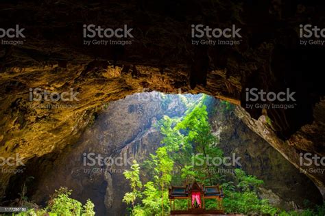 phraya nakhon cave  thailand khao sam roi yot national park outdoor landscape stock photo