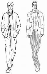 Fashion Illustration Sketch Man Sketches Illustrations Poses Men Template Menswear Choose Board sketch template
