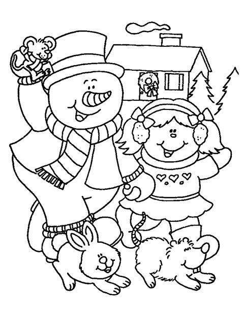 winter coloring pages  kids printable coloring home