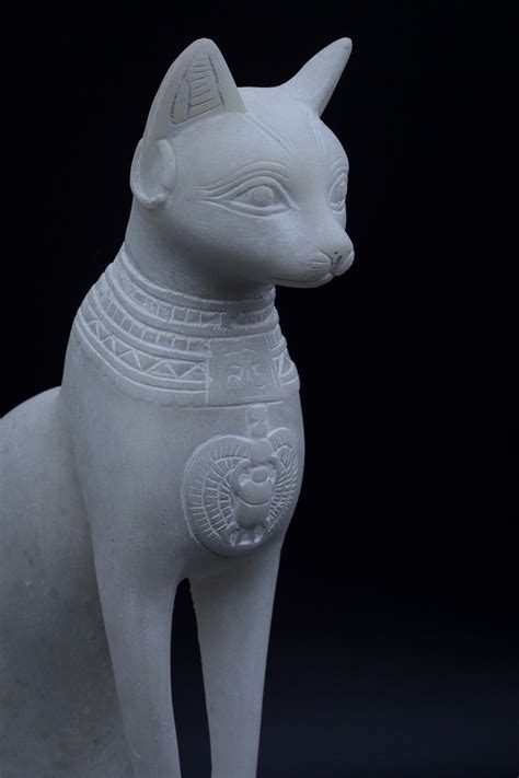 Unique Statue Of Egyptian Goddess Cat Bastet Sculpture